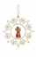Schneeflocke mit Engel und Swarovski Blau